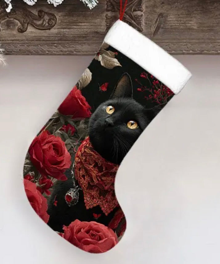 Christmas Stockings- Black cats
