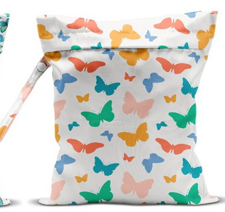 Wet Bags - Butterfly with white background